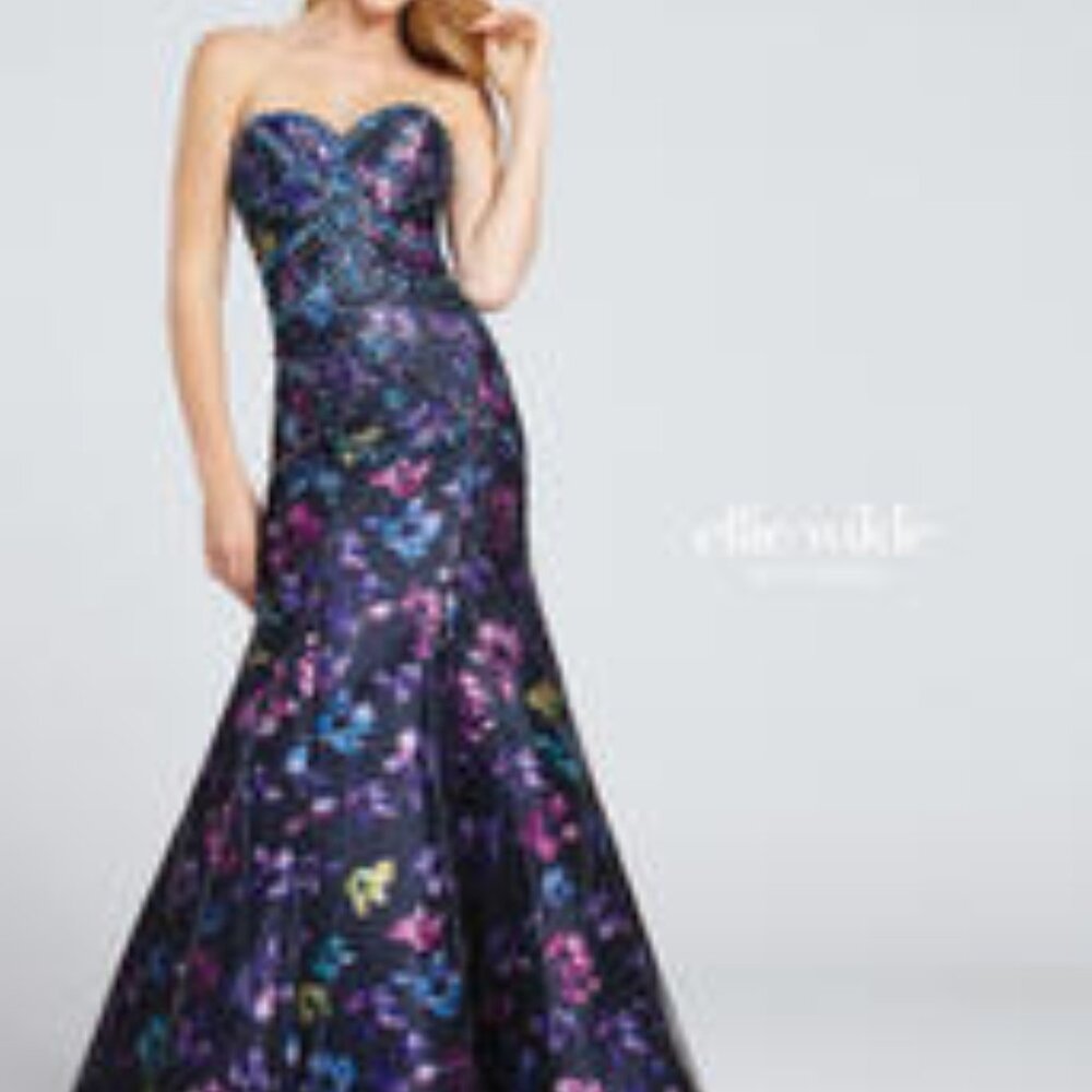 Ellie Wilde 117007  Black/multi, size 6.